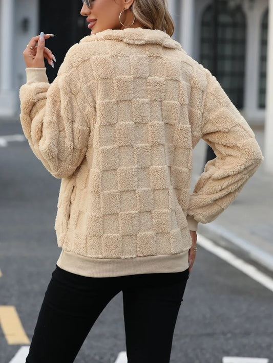 Striped Long Sleeve Hooded Sweater